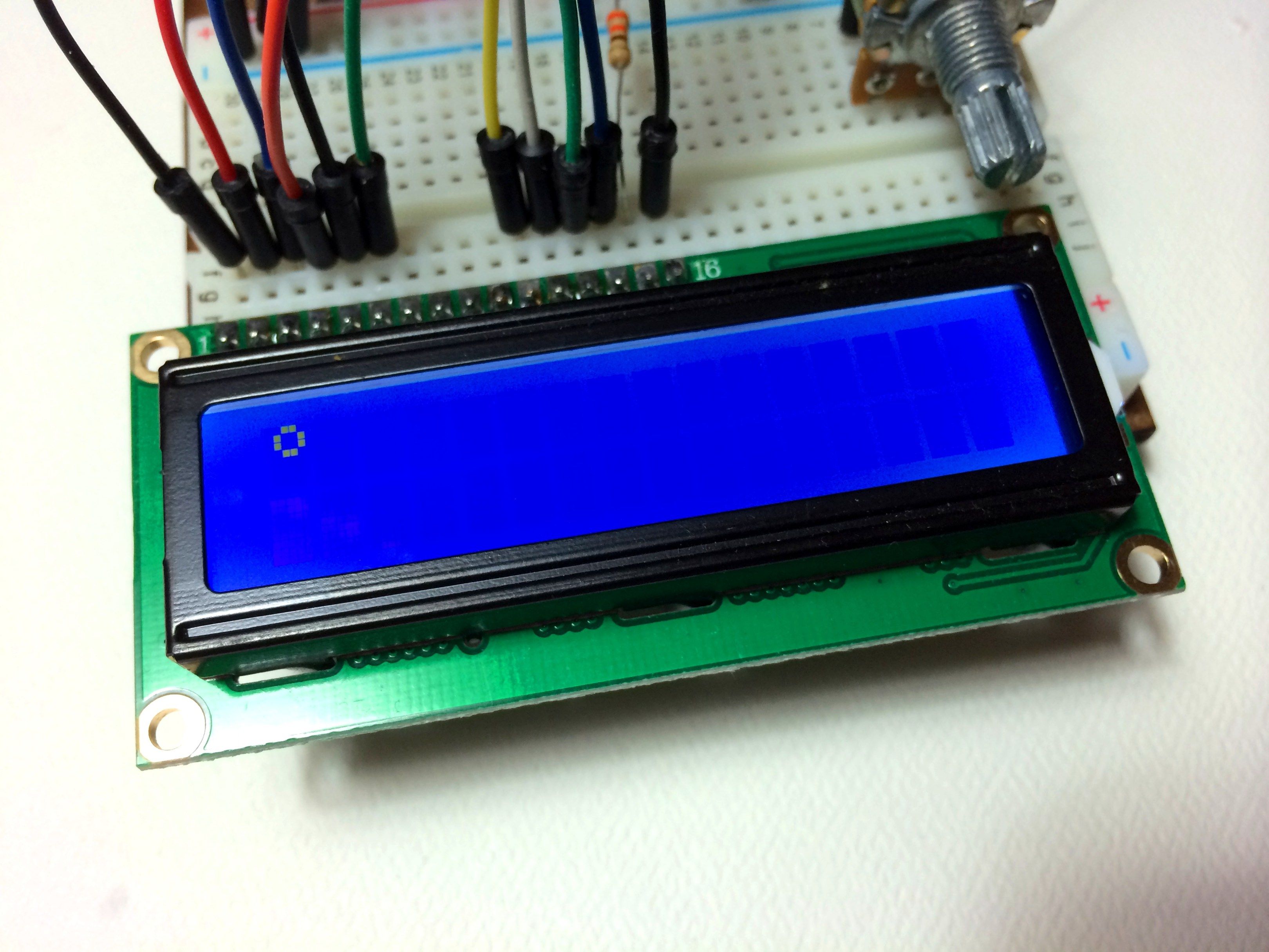program at90s2313 with arduino lcd display